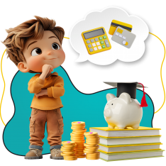 Финансовый интеллект вместе KIBERone - КИБЕРшкола программирования для детей, компьютерные курсы для школьников, начинающих и подростков - KIBERone г. Комсомольск-на-Амуре