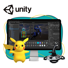 Мир игр на Unity 2D на популярном движке + AI-помощники - КИБЕРшкола программирования для детей, компьютерные курсы для школьников, начинающих и подростков - KIBERone г. Комсомольск-на-Амуре