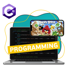 Программирование на C#. Удивительный мир 2D-игр - КИБЕРшкола программирования для детей, компьютерные курсы для школьников, начинающих и подростков - KIBERone г. Комсомольск-на-Амуре